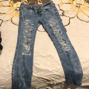 AE ripped skinny jeans